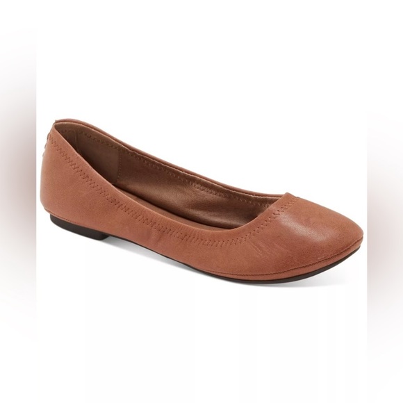 LUCKY BRAND Emmie  Leather Ballet Flats Lightweight comfort Size 9.5 - Picture 1 of 6